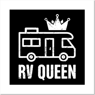 RV Queen | Funny Camper Design Posters and Art
